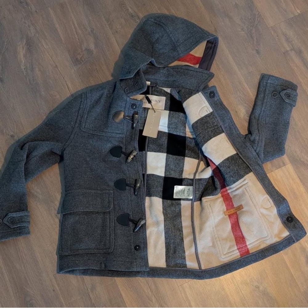 NWT Burberry Wool Duffle Coat